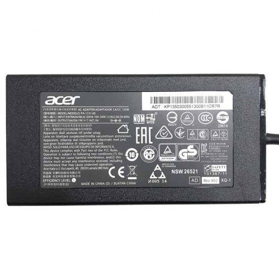 135W Acer Aspire 7 A717-72G-713H A717-72G-71PM Chargeur Original+Cord - Cliquez sur l'image pour la fermer