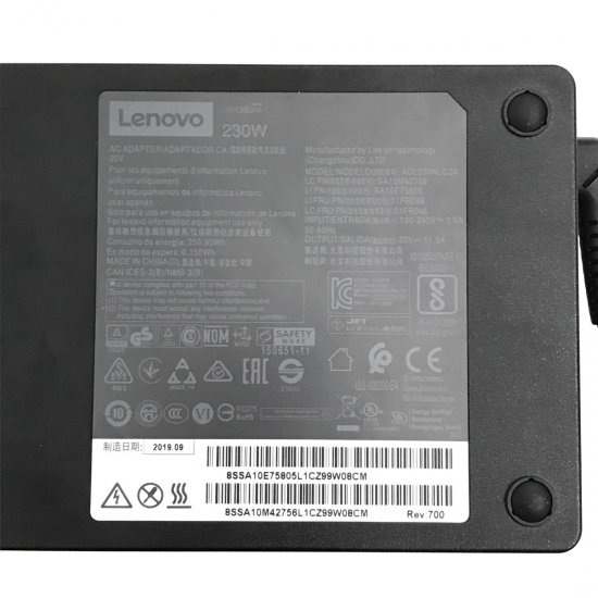 230W Lenovo Legion S7 15IMH5 82BC003WMJ AC Adaptateur Alimentation - Cliquez sur l'image pour la fermer