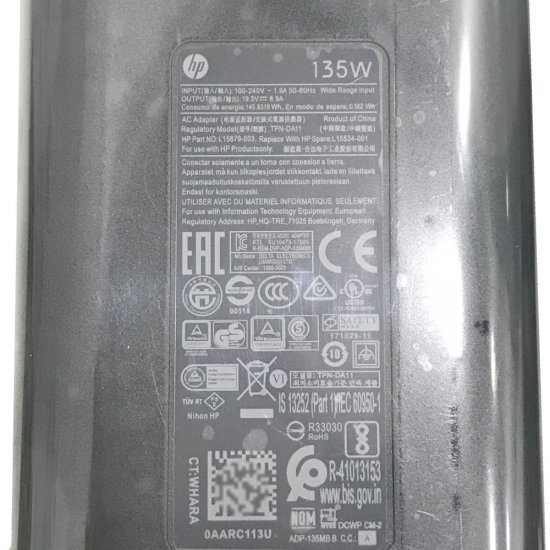 135W HP Omen 15-dc0000 AC Adaptateur Chargeur Original + Cordon - Cliquez sur l'image pour la fermer