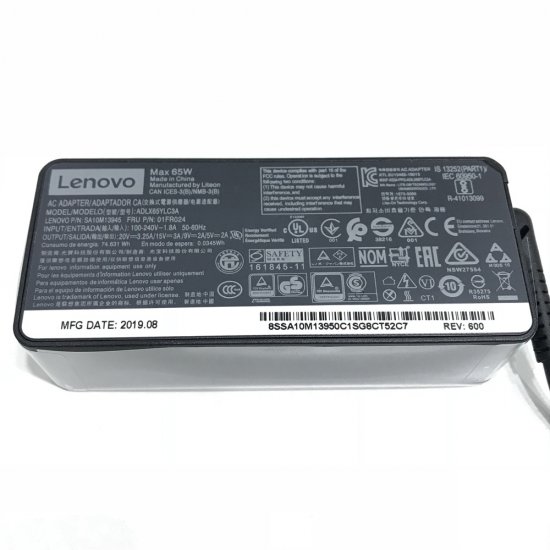 65W Lenovo ThinkPad X1 Carbon 7th Gen 20QD003FAT Chargeur Original - Cliquez sur l'image pour la fermer